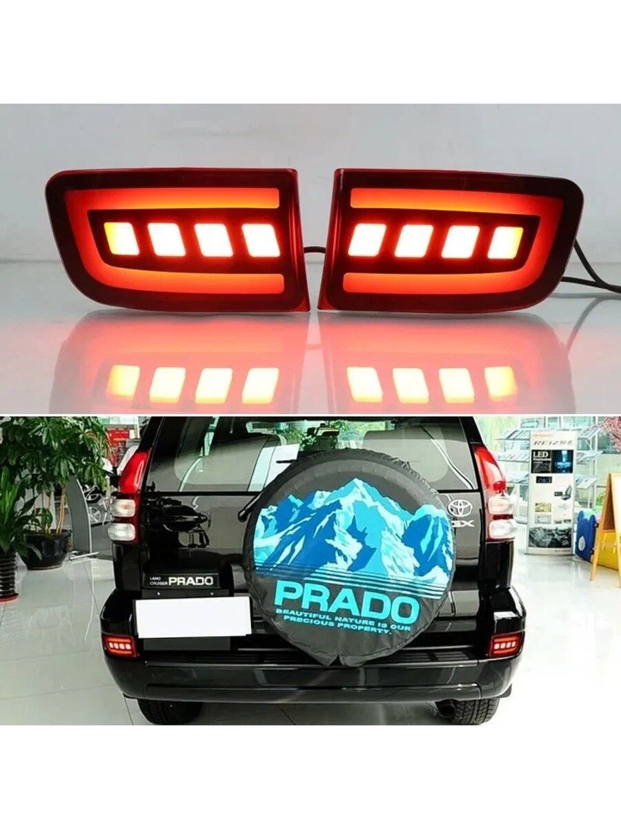 Светодиод Задние катафоты Свет Применяется к Toyota Prado 120 FJ120 2003 2009