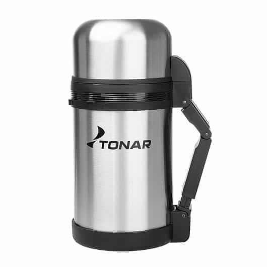 Термос (HS. TM-010) 1000ML (дополн. пласт. чашка, скл. ручка, ремень) TONAR