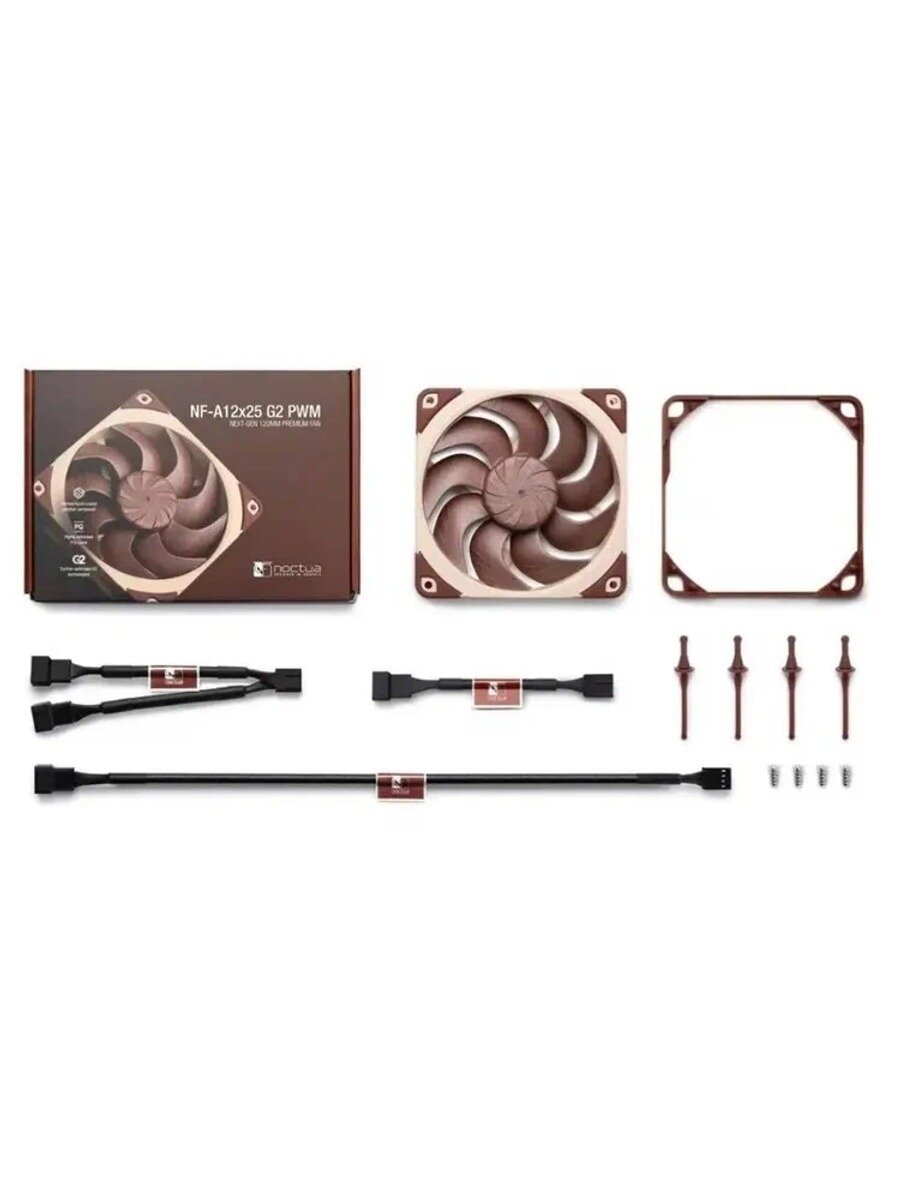 Noctua вентилятор NF A12x25 G2, темно коричневый классическая модель серии