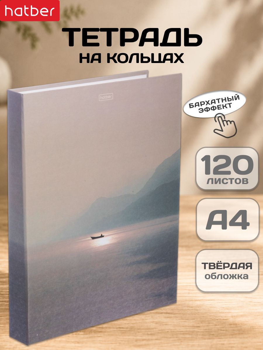 Тетрадь на кольцах А4 со сменным блоком 120 листов