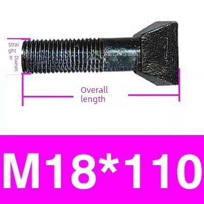 Болт в форме ковша M18x110 мм для втулки дробилки, прочное строение