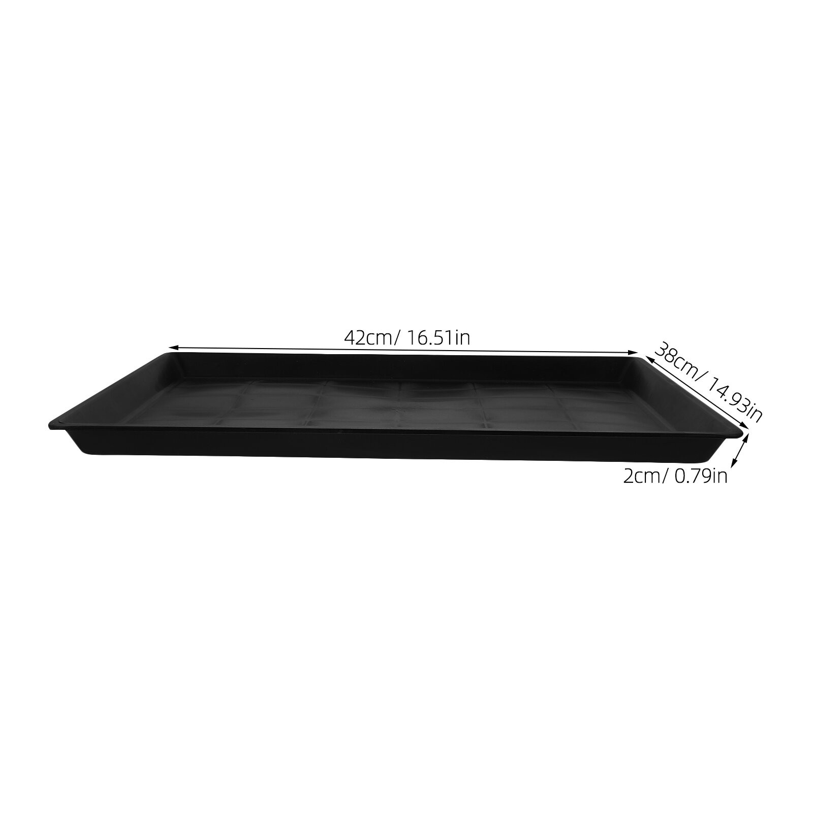 Поддон Для Клетки Из Пластика Чёрного Цвета 42.00X38.00X2.00Cm