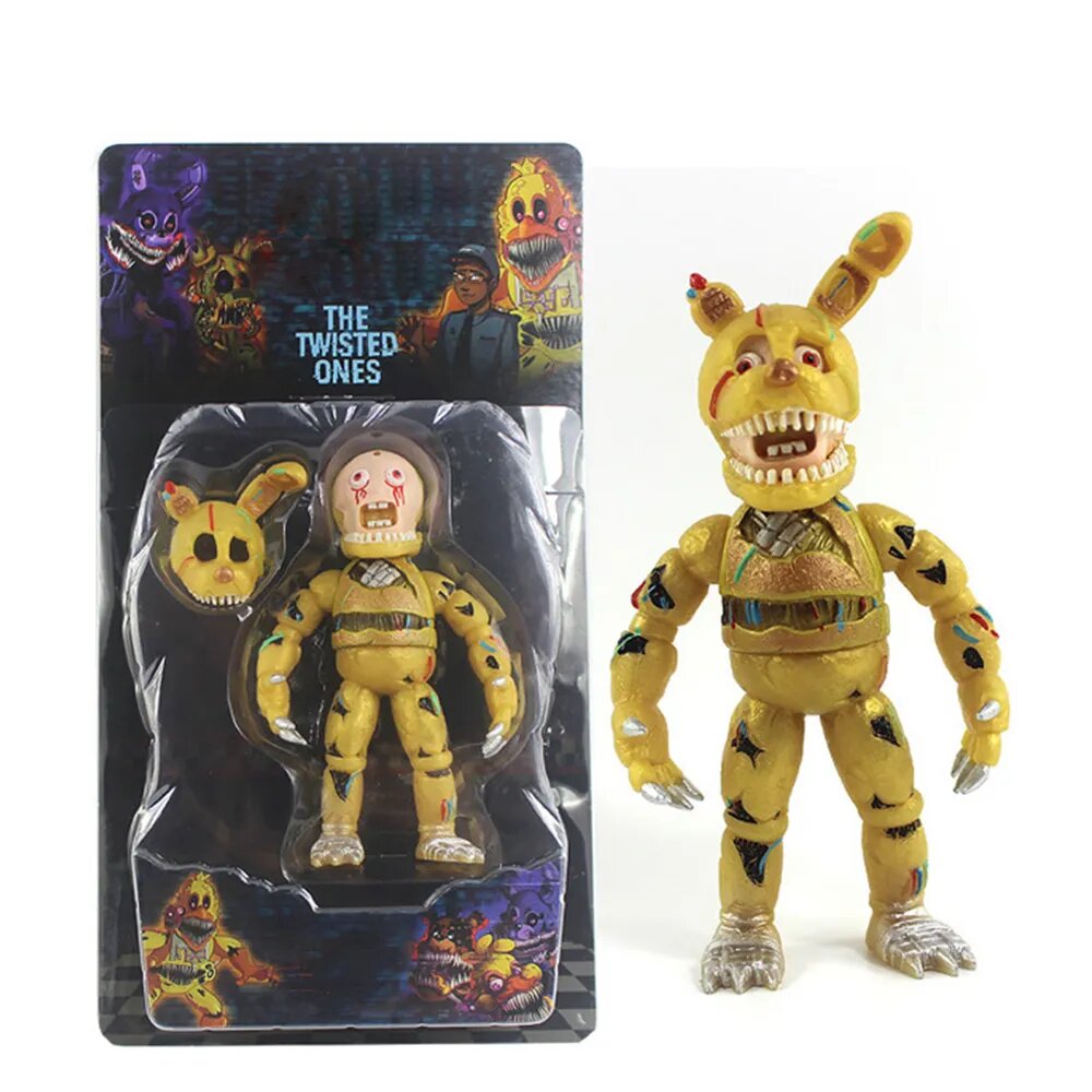 Фигурок Аниматроники фнаф Золотой медведь/ Пять ночей у Фредди FNAF five nights at freddy's figure разборные с подсветкой (15см) Freddy Fazbear toys for Boys, Girls, Kids, Adults