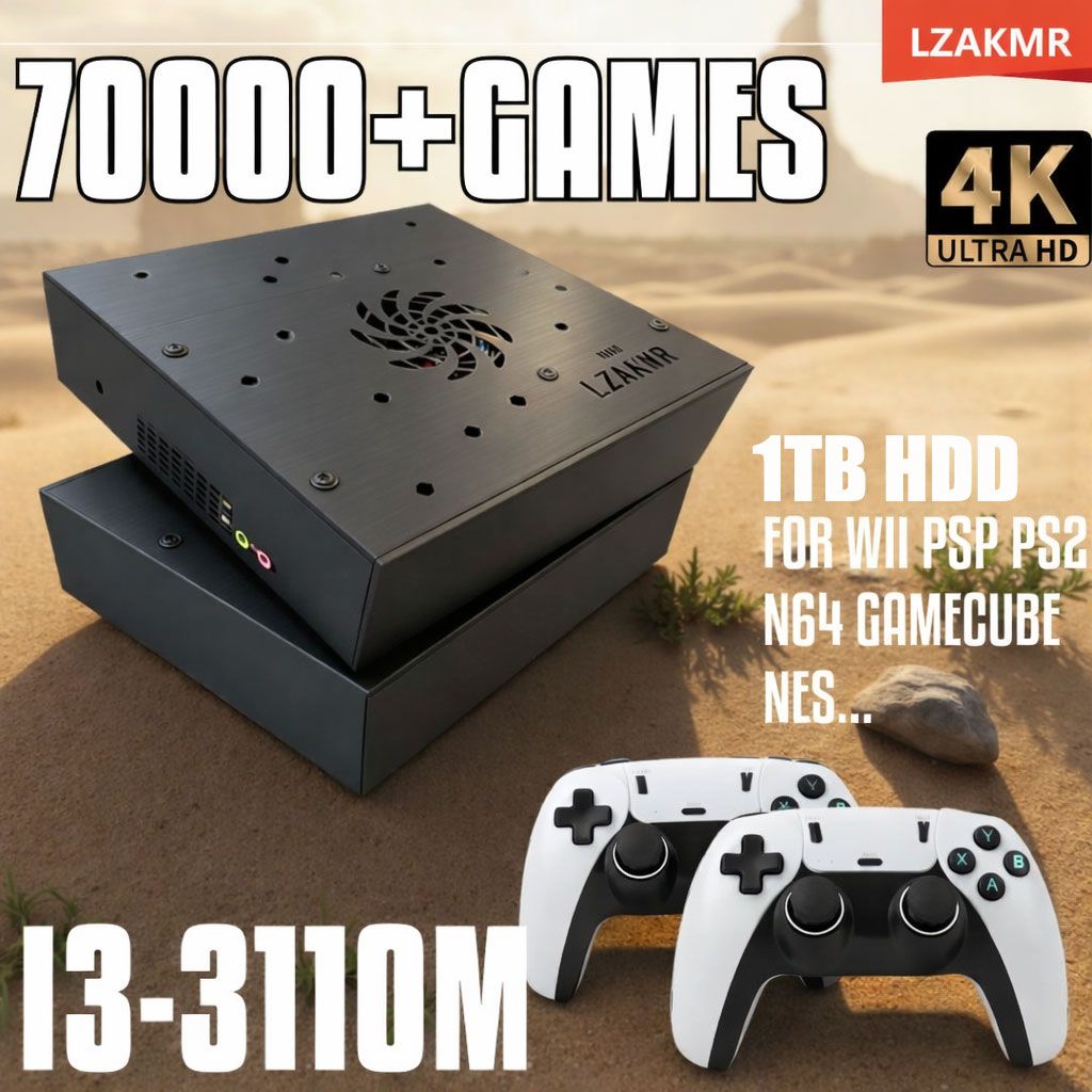 Игровая консоль 1TB X8 Retro с 70000+ играми для Wii PS2 DC PSP GAMECUBE Plug-and-Play на ТВ Windows 11 Детский подарок--SD926