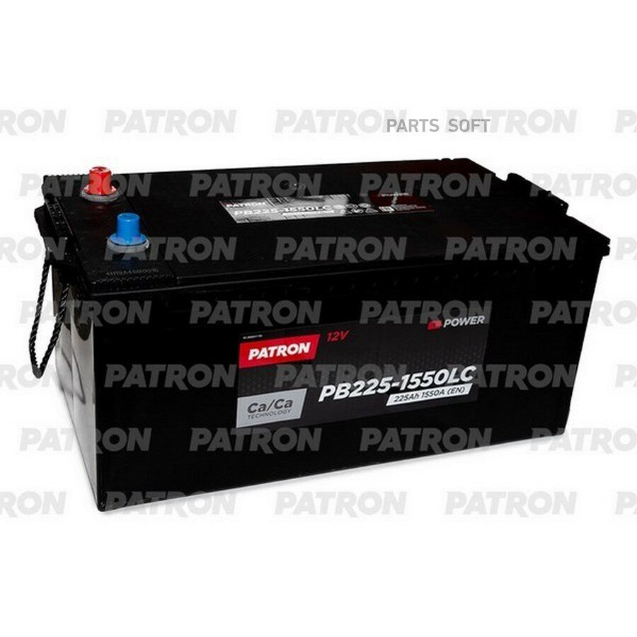 Аккумулятор PATRON POWER 12V 225AH 1550A ETN 3(L+) D06 516x275x217mm B00 54,2kg от официального дистрибьютора, PATRON, артикул PB2251550LC