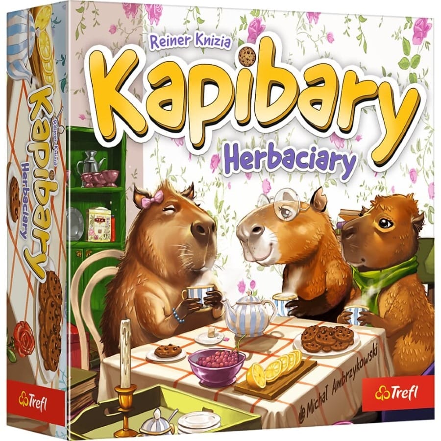 Настольная игра Trefl "Капибары-Чаёвники", семейная карточная игра для 2-5 игроков