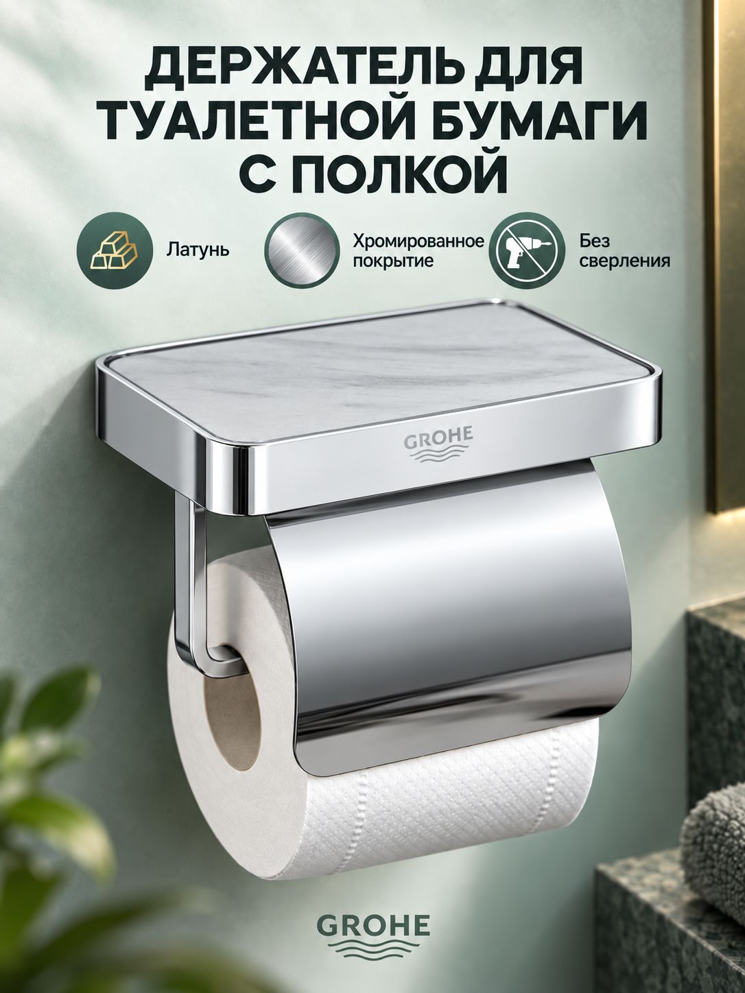 GROHE Держатель для туалетной бумаги