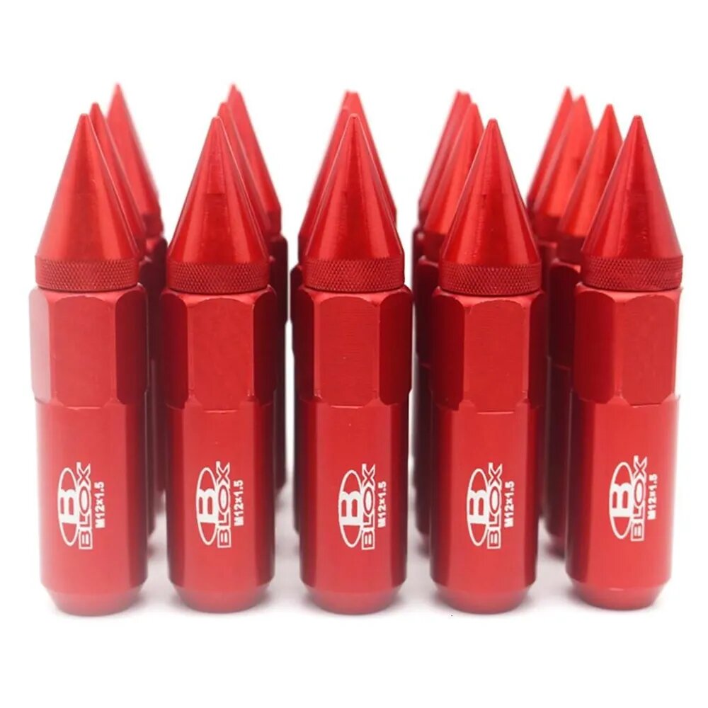 Гайка-шип удлиненная M12X1.25/M12X1.5, красный - 1.5