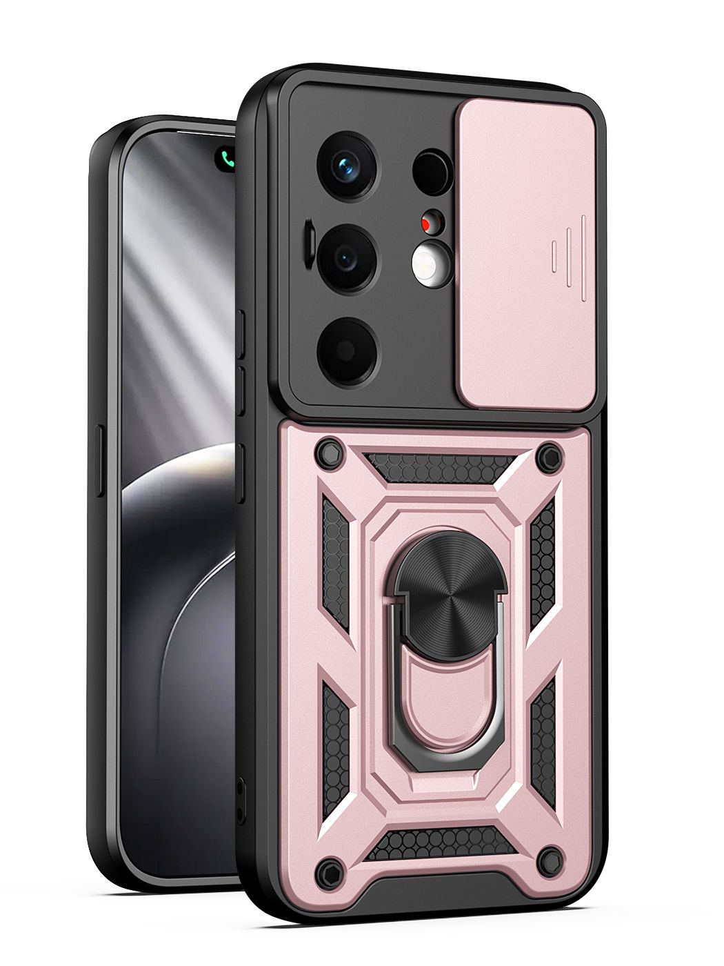 Чехол бронированный для Tecno Camon 50 / Camon 50 (4G), противоударный с защитой камеры