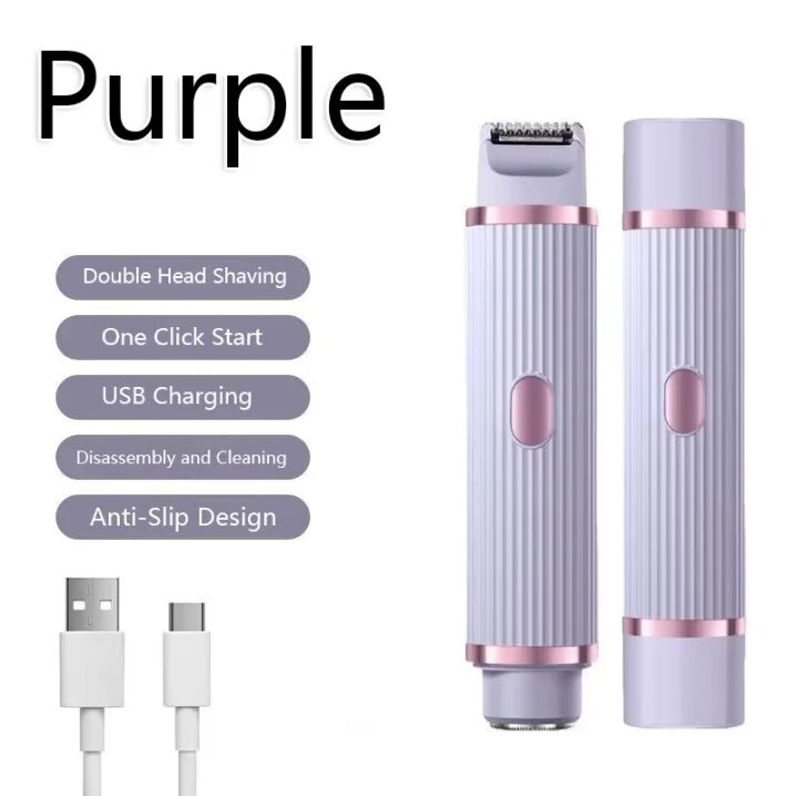 Женская бритва для тела 2-в-1, purple