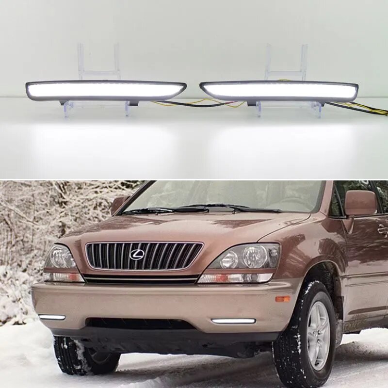 Фара автомобильная, Огни дневные ходовые, 2 шт, арт. Toyota Harrier XU10 1997-2002
