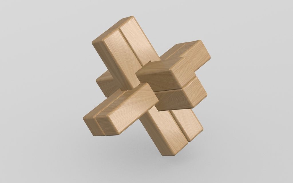 3D-пазл сборный геометрический, PLA, 3D-печать, арт. PZ-PUZ-PR-190590