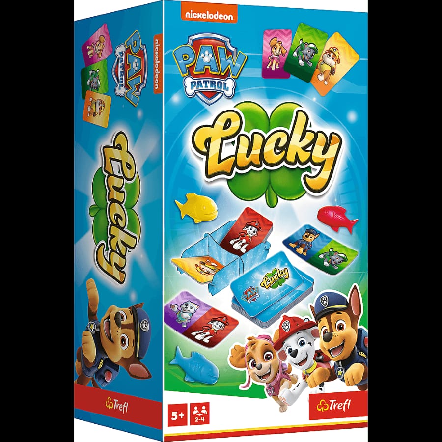 Настольная игра Trefl Games Щенячий патруль Lucky, семейная игра для детей, 260x145x100 мм