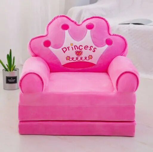 Прямой диван 50х40х50 см, розовый