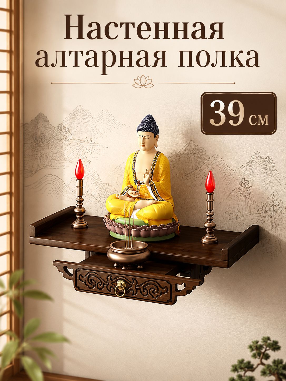 Постамент для икон, 1 шт, Артикул: 5688482444, Размеры, мм: 390