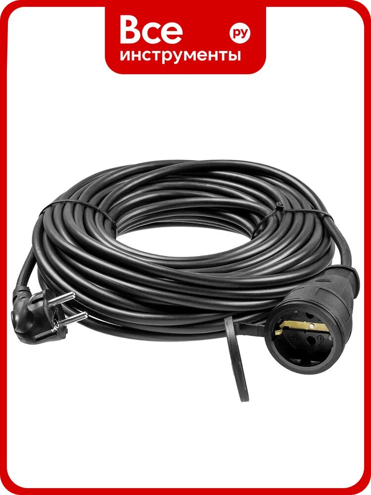 Силовой удлинитель-шнур Voltface 1 гнездо, с/з КГ 3х2.5 5м IP44 VOLT-100-02-02