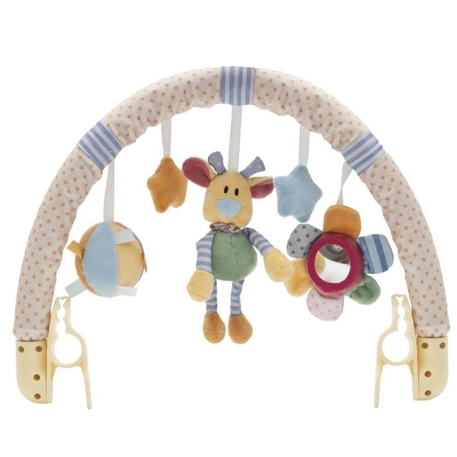 Мобиль Baby Mix "Мишка, цветочек и звёздочки", разноцветный