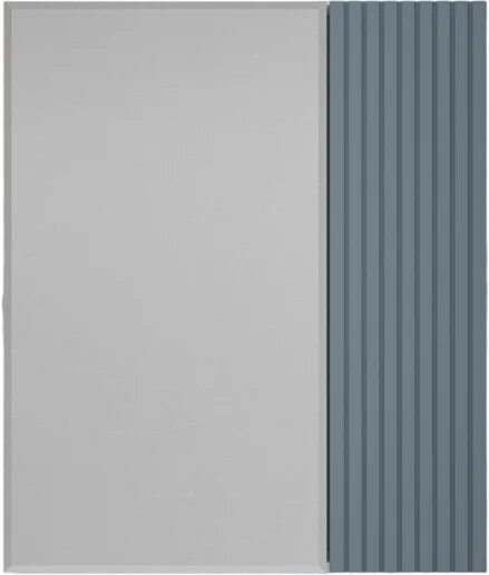 Зеркало-шкаф Style Line Стокгольм 60 60 см, серое, зеркало настенное в ванную, в современном стиле
