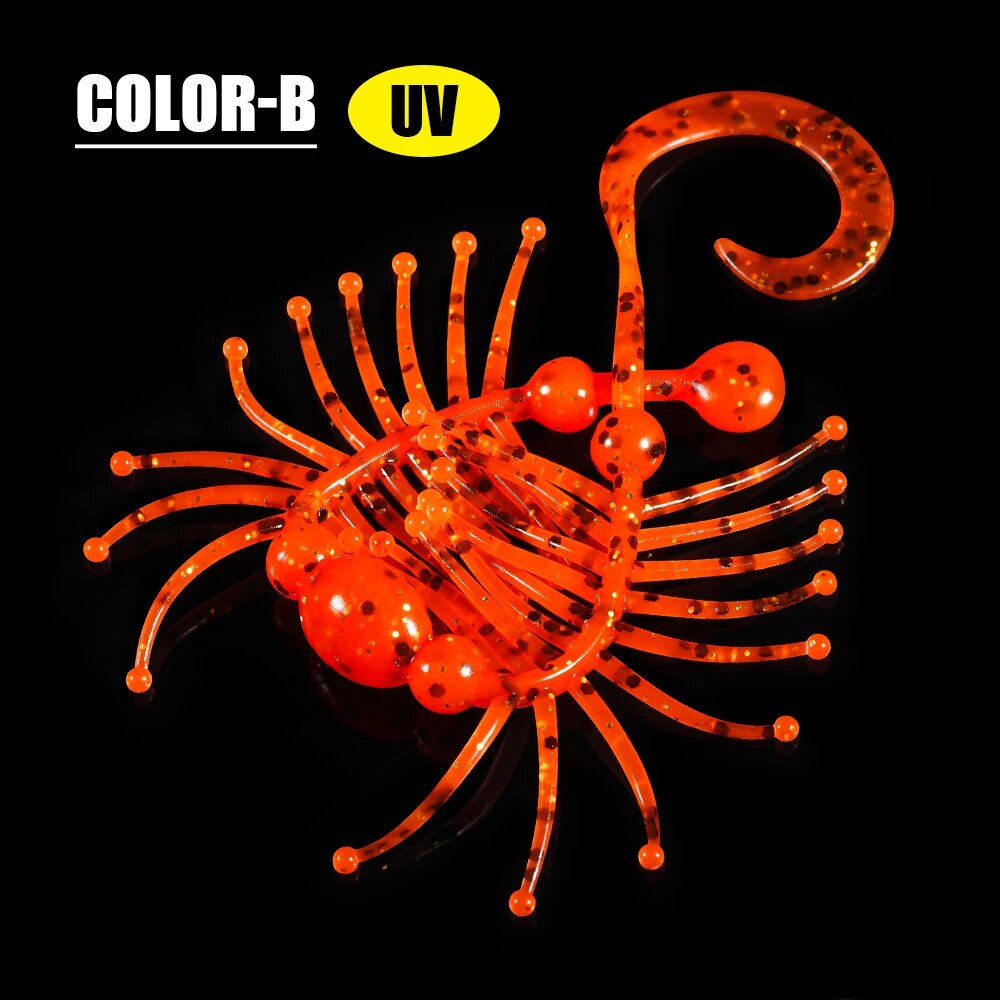 Spinpoler TPR мягкая приманка с ароматом креветок Color-B