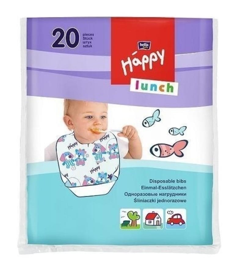 Слюнявчик Bella Happy одноразовые, 20 шт