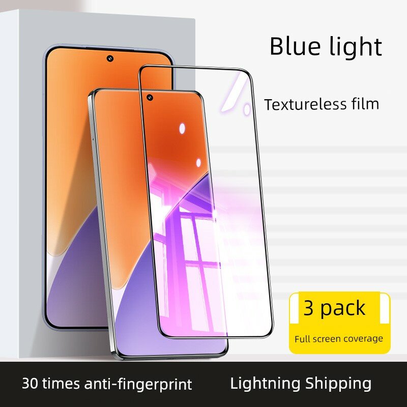 Защитное стекло для Xiaomi 17 Pro с фильтром синего света, 3 листа, кристаллическое стекло для защиты глаз