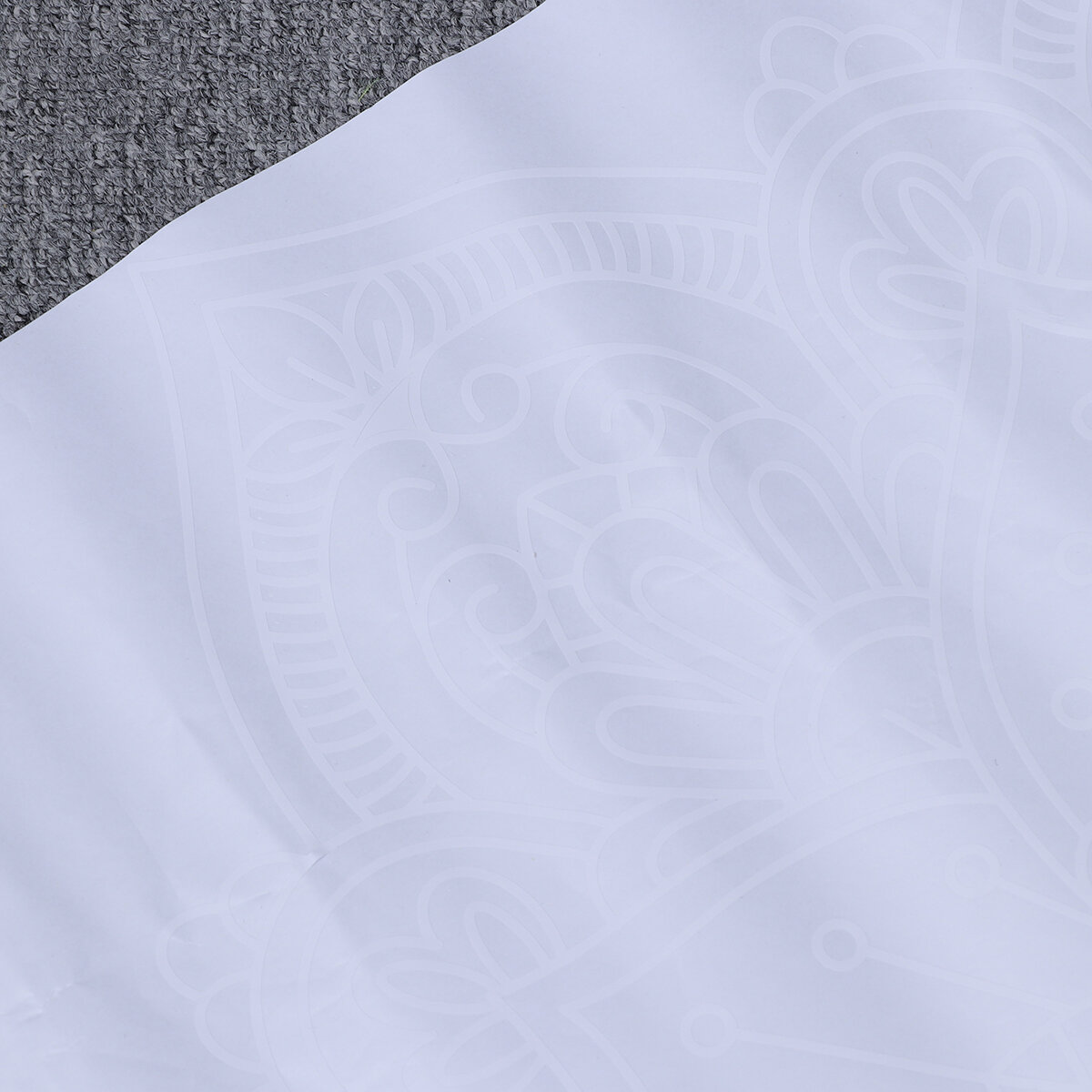 Наклейка Для Стены Mandala 1 Шт 42x82 См Белый Цвет Водостойкая Легко Удаляется Без Остатков