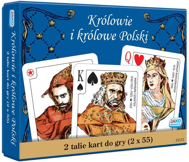 Настольная игра Jako "Короли и королевы Польши", 2x55 карт, 58х88 мм, разноцветный