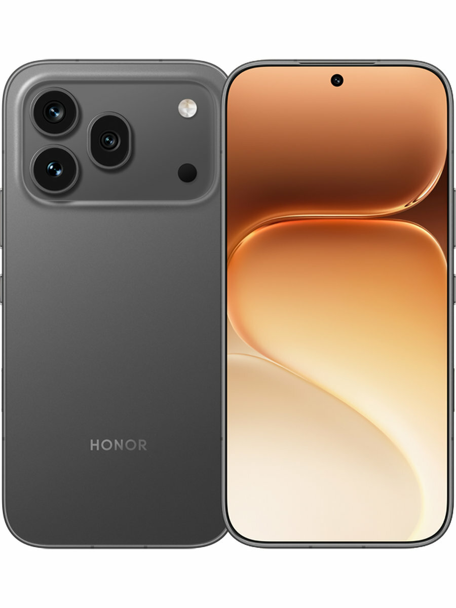 Смартфон HONOR 600 Pro 12/512 ГБ Чёрный из металла и стекла, 200 МП