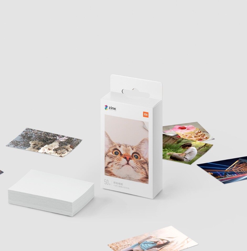 Фотобумага Xiaomi Mi Pocket Photo Printer, 50 листов, для мгновенной печати фото, самоклеящаяся
