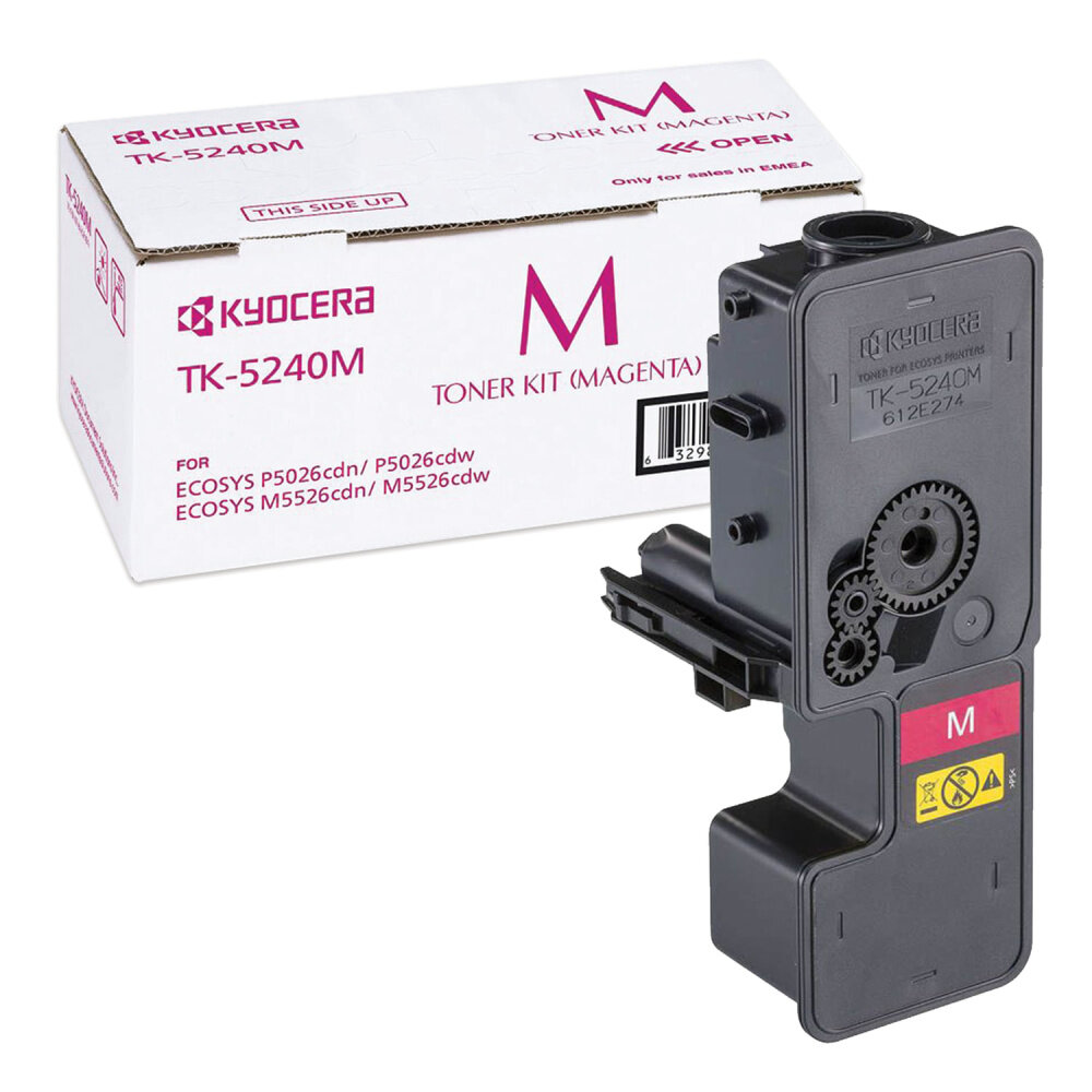 Тонер-картридж KYOCERA (TK-5240M) P5026cdn/w/M5526cdn/w, ресурс 3000 стр, цвет пурпурный, оригинальный, 1T02R7BNL0