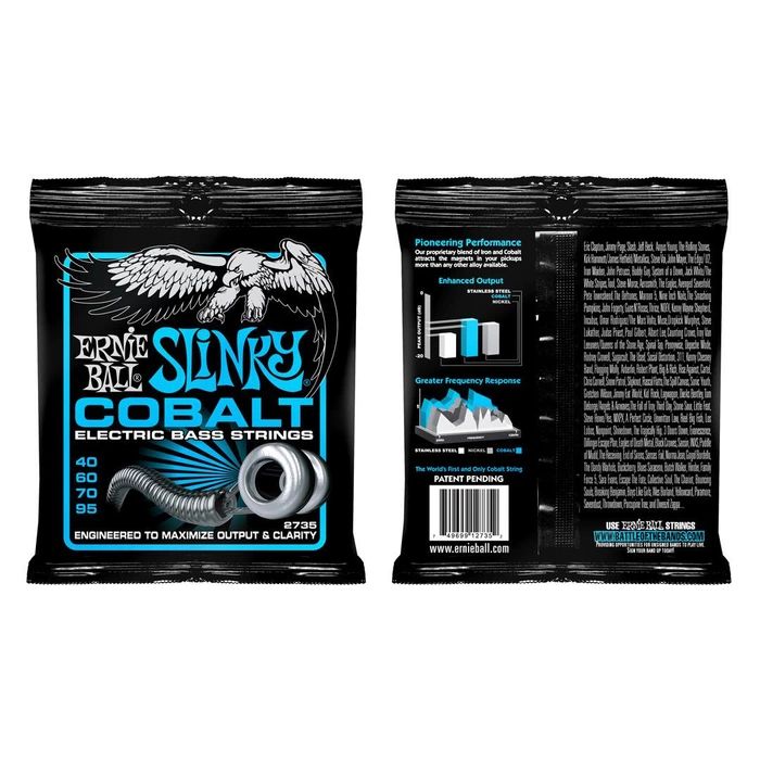 Ernie Ball 2735 Комплект струн для 4-струнной бас-гитары 40-95
