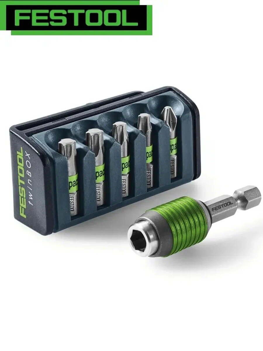 FESTOOL 204383 BT-IMP SORT3 Кассета для бит 6 шт Быстрая смена Прочный и долговечный Портативный