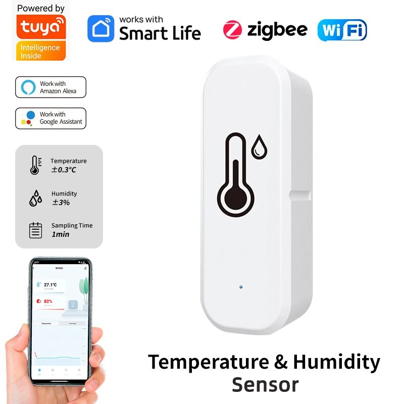 Термометр влажности FD Tuya Wi-Fi/ZigBee White wifi