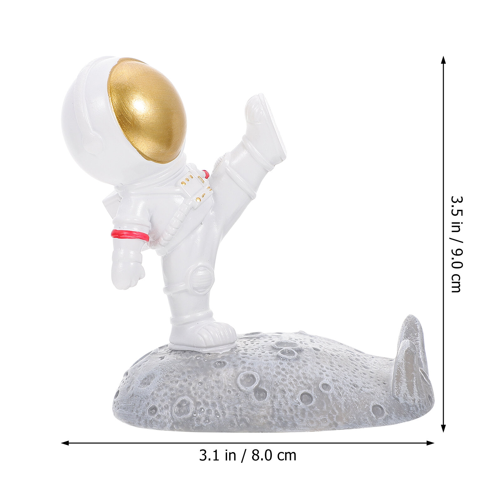 Держатель Для Телефона В Форме Астронавта Цвет Golden 9X8X6CM