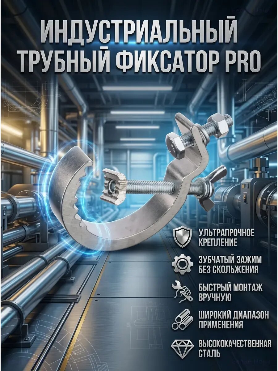 Струбцина алюминиевая для световых приборов
