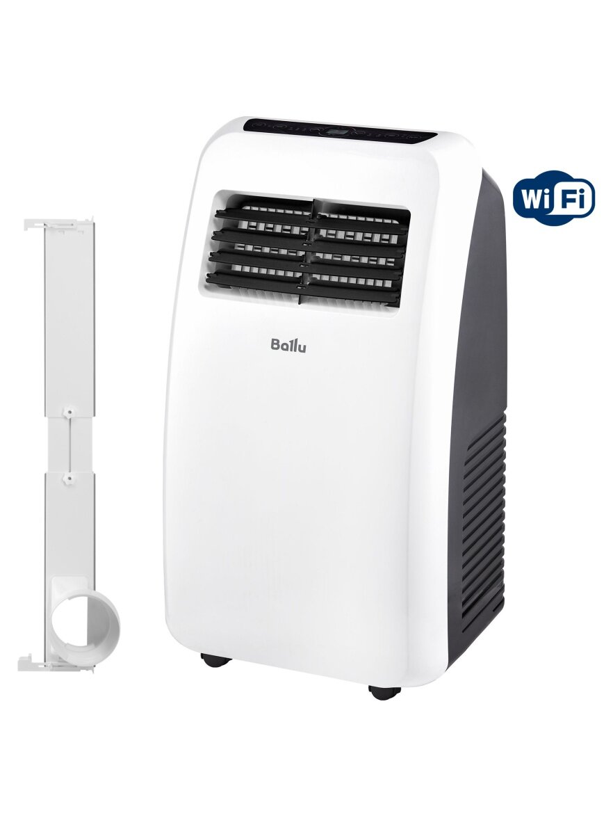 Кондиционер мобильный Ballu Aura BPAC-07 CP/N1_24Y в комплекте с адаптером UniPort 1.0