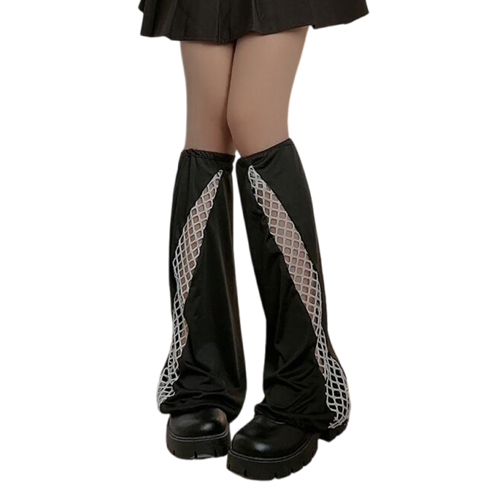 Женщины Harajuku сетки Fishnet сетка пэчворк ноги грелки