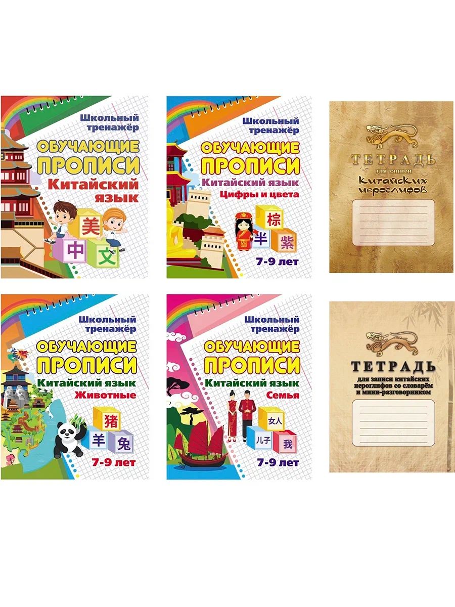 Комплект для изучения китайского языка 6 в 1
