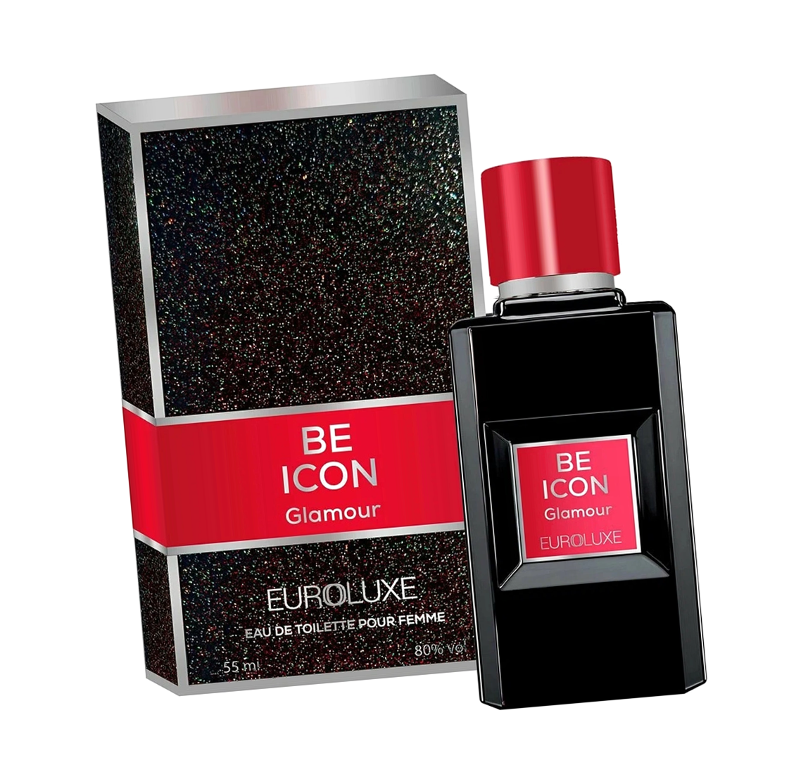 Женская туалетная вода Гламур Би Айкон Евролюкс 55 мл - Euroluxe Be Icon Glamour