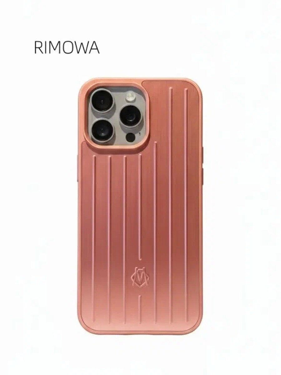 Чехол для iPhone 14 Pro Max RIMOWA, алюминиевый, с дизайном чемодана, противоударный