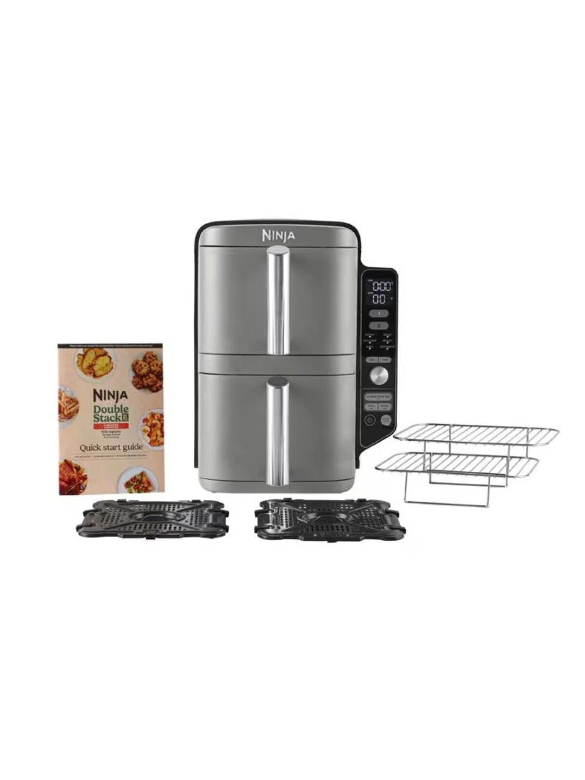Аэрогриль c двойной корзиной Ninja Double Stack XL 9,5 л SL400EU, серый
