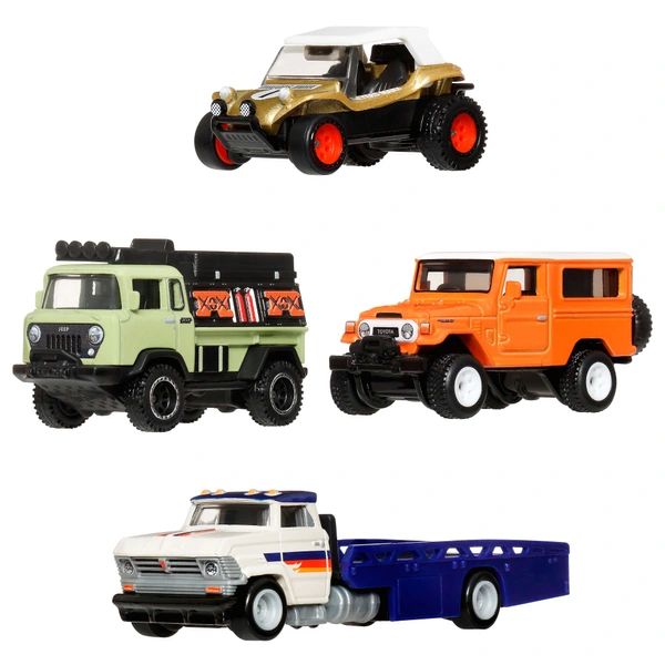 Hot Wheels Набор машинок Premium Horizon Hauler 1:64 Die-Cast Vehicle 4 Pack