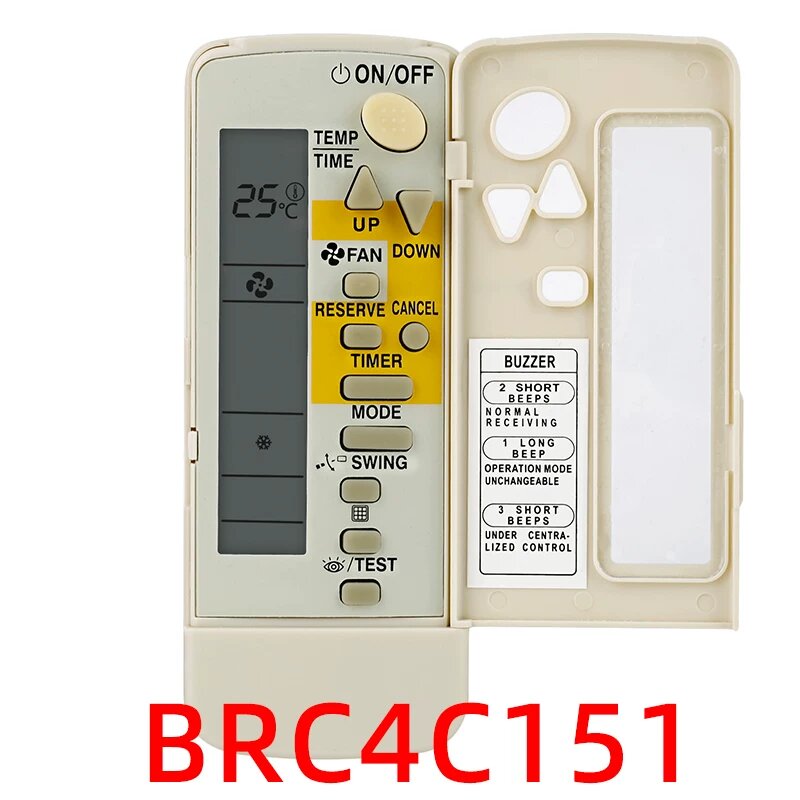 Универсальный пульт ДУ для кондиционера Daikin BRC4C155 BRC4C151 BRC4C152 BRC4C153 BRC4C158 замена пульта управления