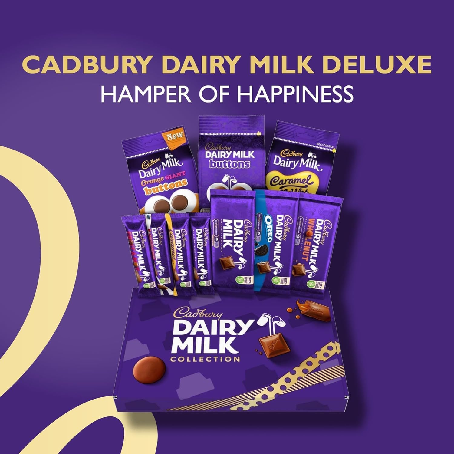 Cadbury Dairy Milk Набор шоколадных батончиков Big Night In Deluxe Hamper, 10 шт, 836г