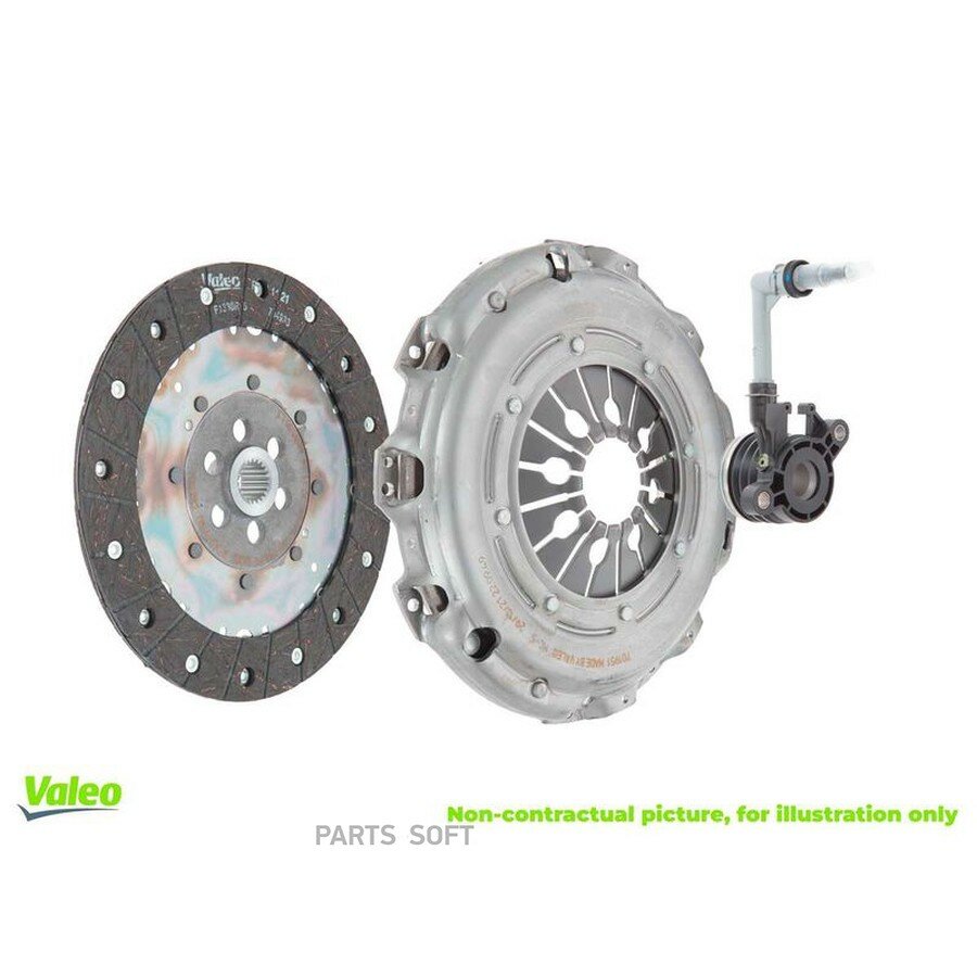 Комплект сцепления от официального дистрибьютора, VALEO, артикул 834312