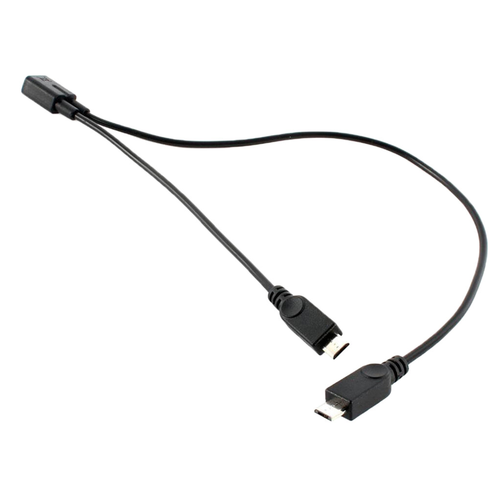 Micro USB 2.0 Y-разветвитель 1 гнездо на 2 штекера кабель для передачи данных и зарядки удлинитель