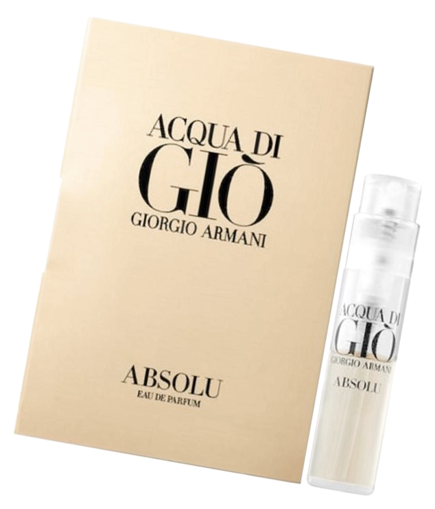 Парфюмерная вода Giorgio Armani Acqua Di Gio Absolu пробник 1.2 / Джорджио Армани Аква Ди Джио Абсолю миниатюра аромата