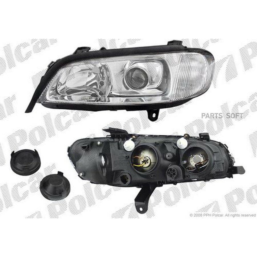 Фара! Opel Omega 1994-1999 от официального дистрибьютора, POLCAR, артикул 5528102E