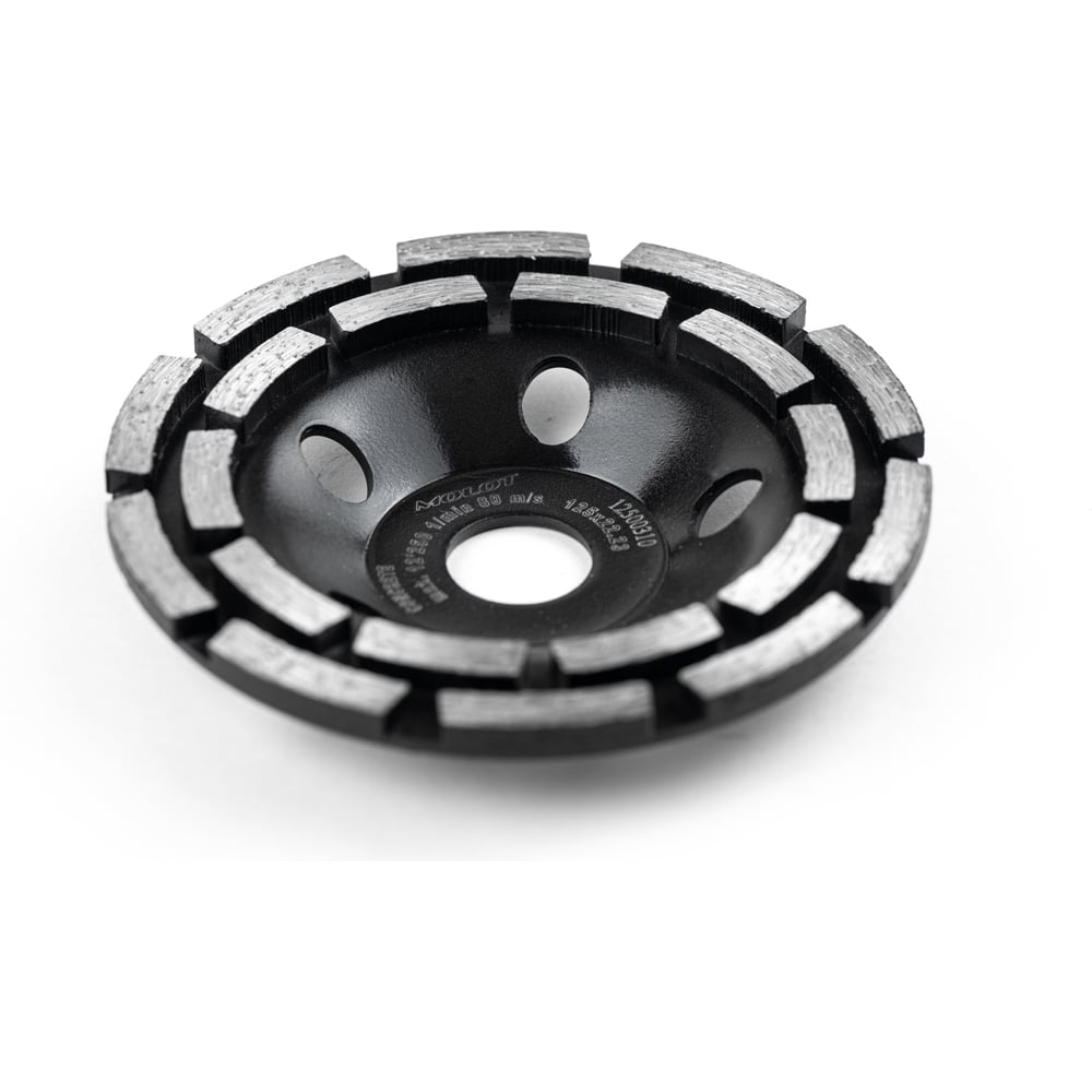 Чашка алмазная двухрядная PRO 125х22.23 мм MOLOT 12500310 — фото 1