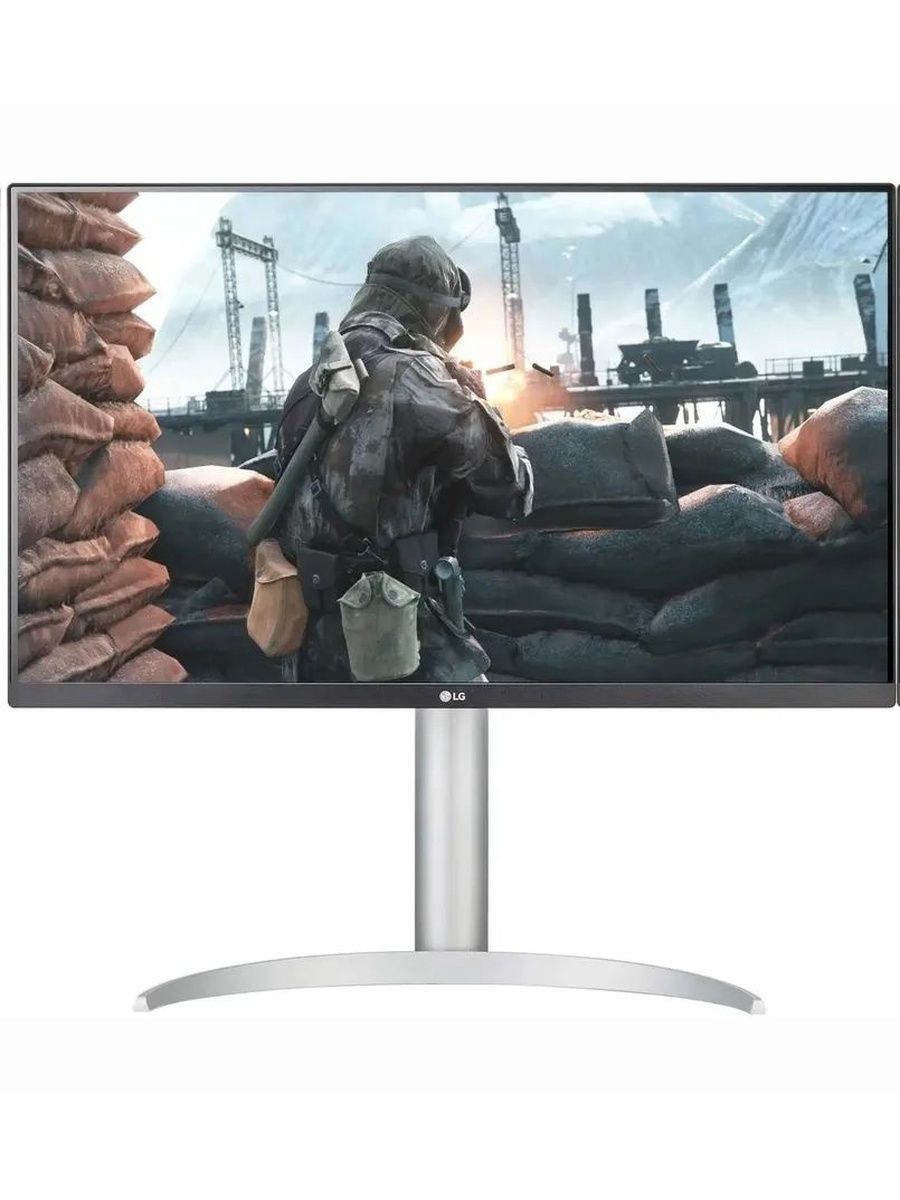 Монитор 27" LG UltraFine 27UP650K-W black/silver (IPS,3840x2160,60Hz,5ms) (27up650k-w. aruz)
